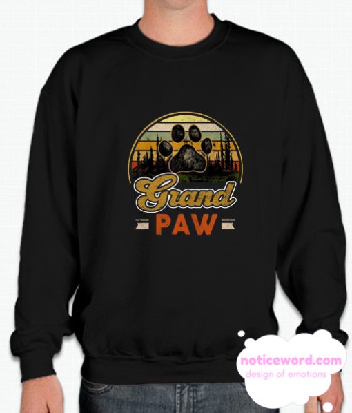 Vintage grand paw dog lover smooth Sweatshirt