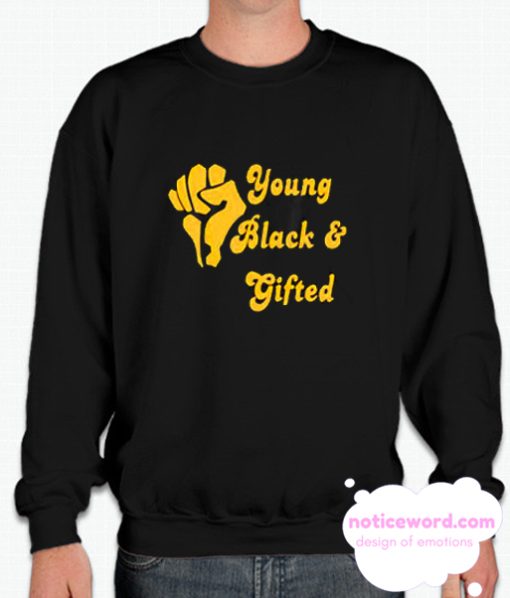 Young black gifted smooth Sweatshirt