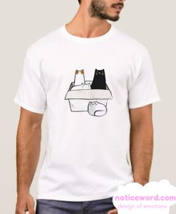 4 Cats in a Box smooth T-Shirt