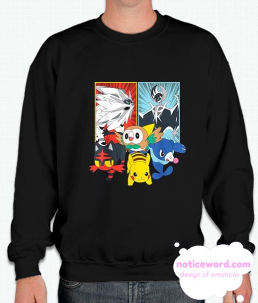 Alola Starters With Legendaries smooth Sweatshirt