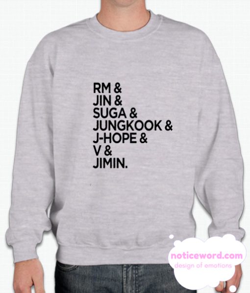 Bangtan Sonyeondan smooth Sweatshirt