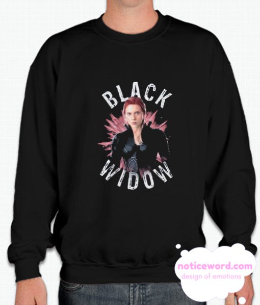 Black Widow Burst smooth Sweatshirt