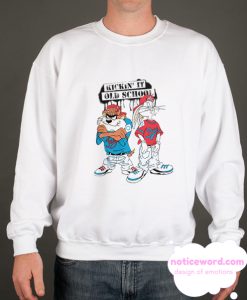 Bugs Bunny and Taz Old School smooth Sweatshirt