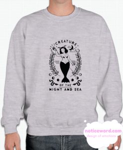 CREATURE OF THE NIGHT AND SEA smooth Sweatshirt