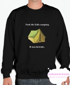 Camping with kids in tents smooth Sweatshirt