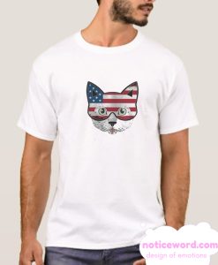 Cat Kitty Independence Day smooth T Shirt