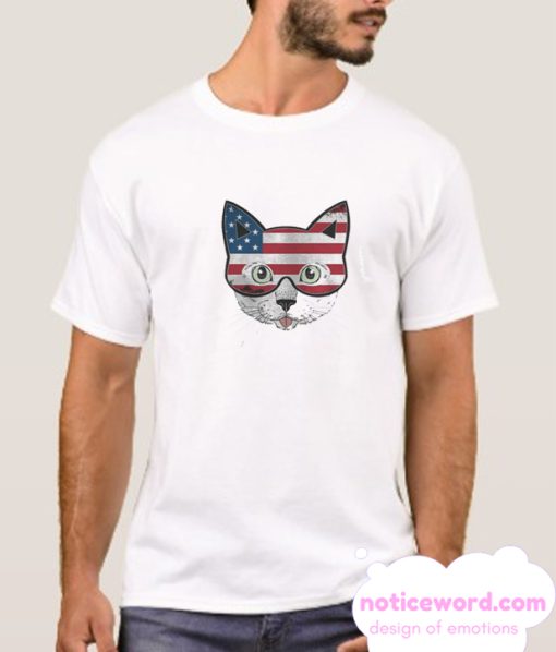 Cat Kitty Independence Day smooth T Shirt