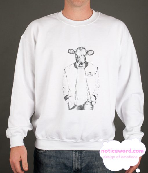 Cool Cow Mens smooth Sweatshirt