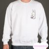 Cute Boba Loving Bunny smooth Sweatshirt