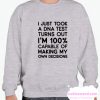 DNA Test Result smooth Sweatshirt