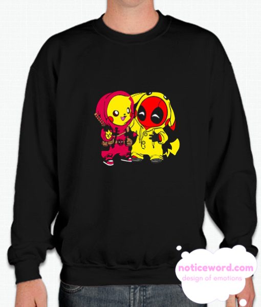 Deadpool Pikachu smooth Sweatshirt