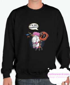 Deadpool With A Unicorn smooth Sweatshirt