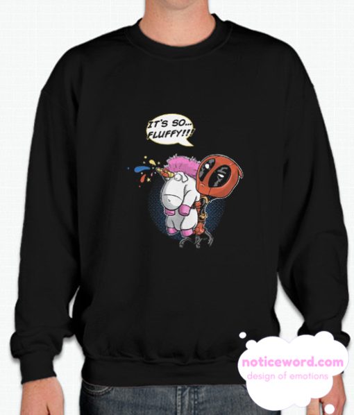 Deadpool With A Unicorn smooth Sweatshirt