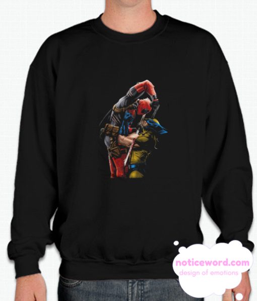 Deadpool vs Wolverine smooth Sweatshirt