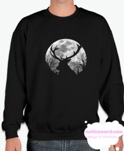 Deer And Moon smooth Sweatshirt