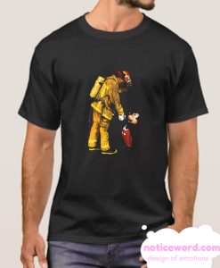 Firefighter Fireman and Mickey Mouse smooth T Shirt