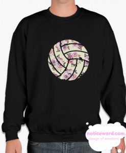 Frosty Floral Volleyball smooth Sweatshirt