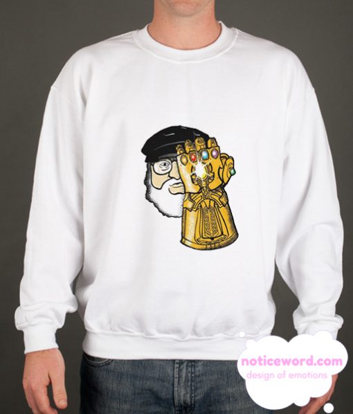 George Martin With Infinity Gauntlet smooth Sweatshirt