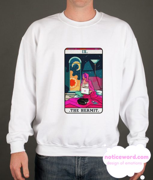 Hermit Tarot Card smooth Sweatshirt