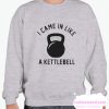 I Came in Like A Kettlebell smooth Sweatshirt