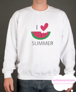 I Love Summer smooth Sweatshirt