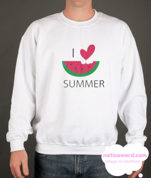 I Love Summer smooth Sweatshirt