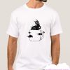 Many Eyed Cat In Coffee Cup With Magic Clouds smooth T Shirt