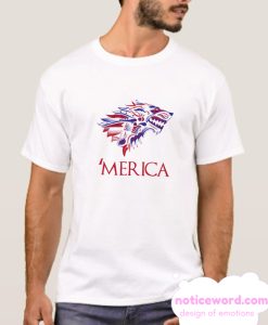 Merica Dire Wolf July smooth T Shirt