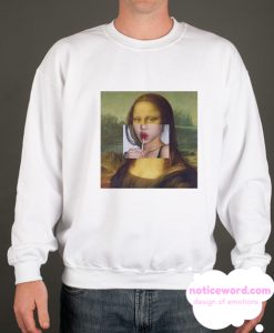 Mona Lisa Meme smooth Sweatshirt