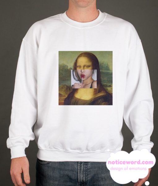 Mona Lisa Meme smooth Sweatshirt