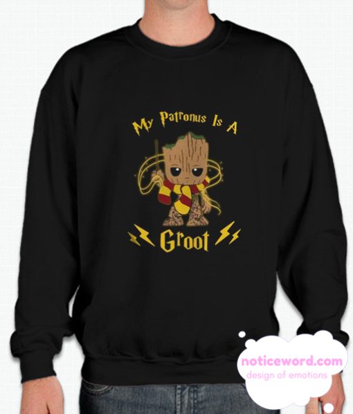 My Patronus Is A Groot smooth Sweatshirt