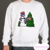 Patriotic Christmas Snowman smooth Sweatshirt