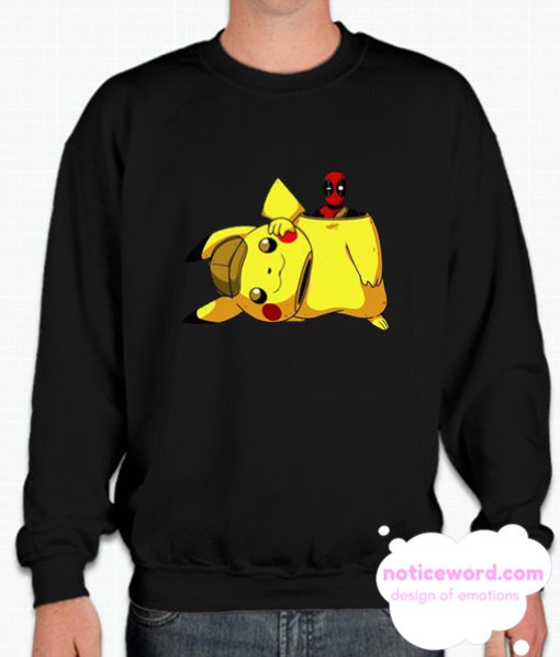 Pokemon and Deadpool smooth Sweatshirt