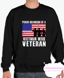 Proud Grandson Of a Vietnam War veteran smooth Sweatshirt