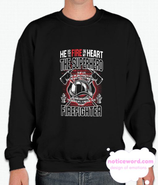 Super Hero Firefighter smooth Sweatshirt