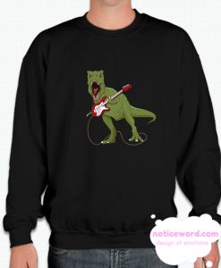 T-rex Guitar Player smooth Sweatshirt