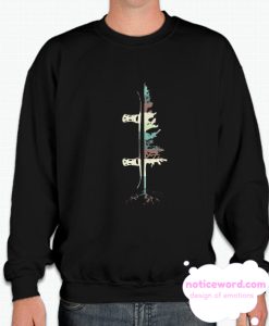 Vintage Pine Snowboard smooth Sweatshirt