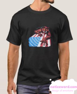 Vintage Spider-Man American Flag smooth T-Shirt