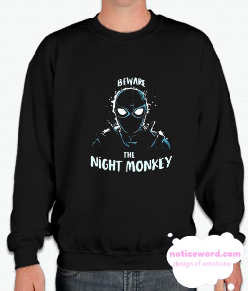 Beware The Night Monkey smooth Sweatshirt