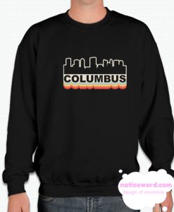 Columbus Skyline Vintage Retro smooth Sweatshirt