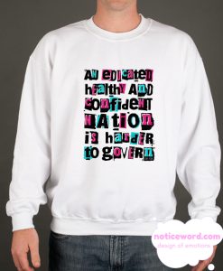 Educated & Healthy Ringspun smooth Sweatshirt