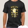Fighter Kick Boxing Retro Look smooth T Shirt