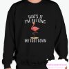 Funny Flamingo smooth Sweatshirt