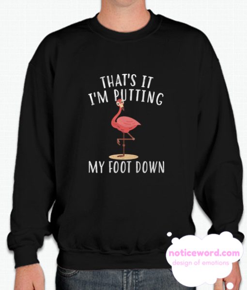 Funny Flamingo smooth Sweatshirt