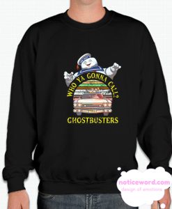 Ghost Busters Artwork Retro Designed Gonna Call Marshmallow smooth Sweatshirt