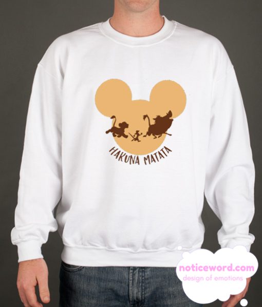 Mickey Hakuna Matata Timon Pumba smooth Sweatshirt