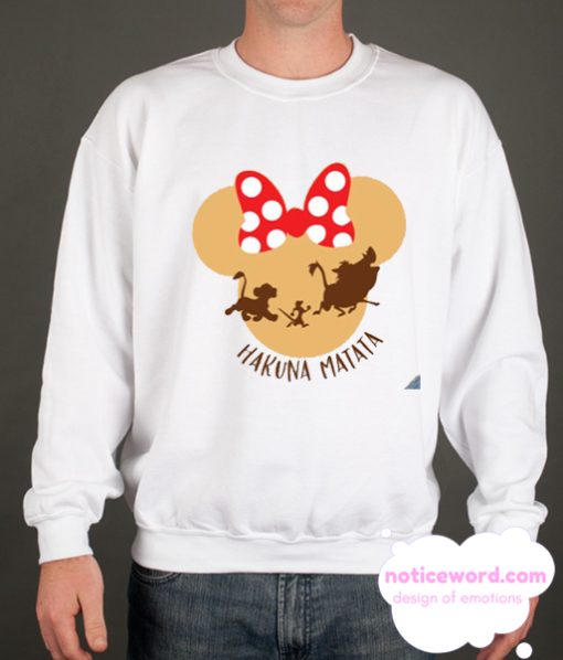 Minnie Hakuna Matata Timon Pumba smooth Sweatshirt