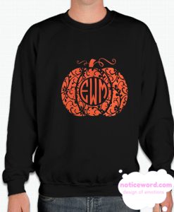 Monogrammed Pumpkin smooth Sweatshirt