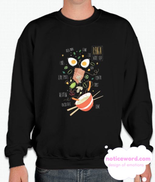 Ramen Deconstructed Bowl smooth Sweatshirt