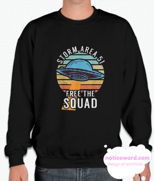 Storm Area 51 Free The Squad smooth Sweatshirt